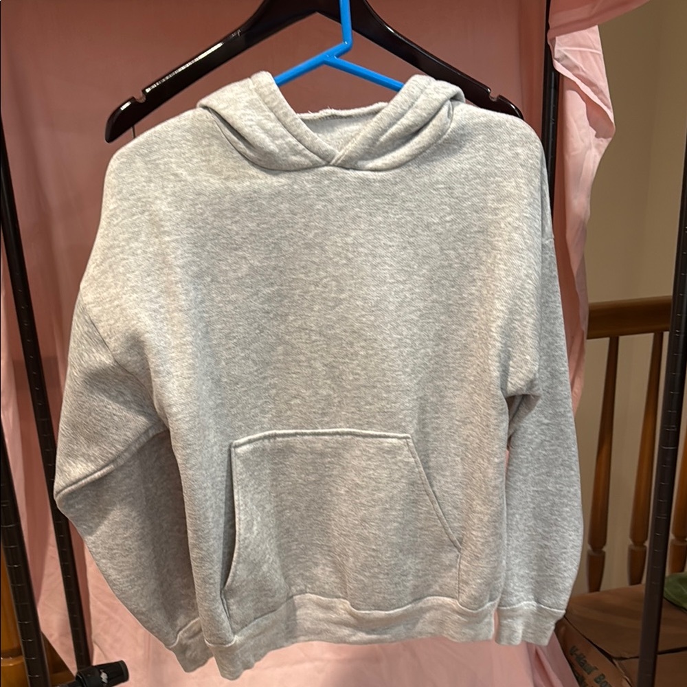 Handmade Gray Hoodie Sweatshirt